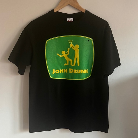Vintage John Deere John Drunk T-Shirt / Medium - Picture 2 of 5
